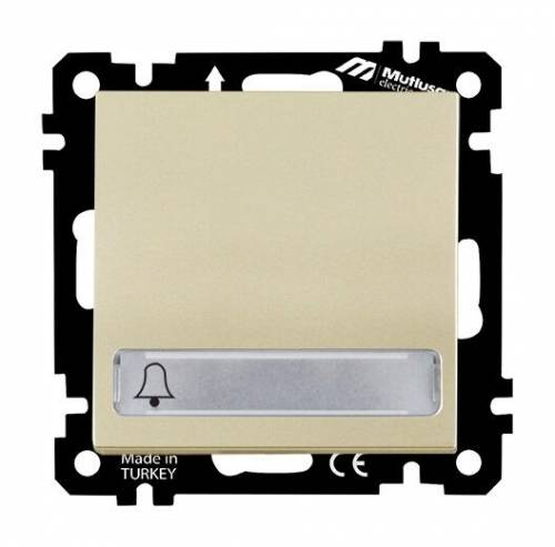 EP - Illuminated 1 G 1 W Switch (Push Plate) White Easy Connection 12V