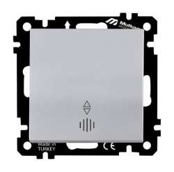 EP - Illuminated One (220V) Gang Two Way Switch White with Screw - Thumbnail