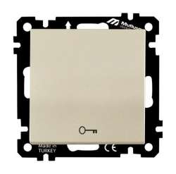 Ep-Kapı Otomatiği Anahtarı Vidalı Beyaz - Thumbnail