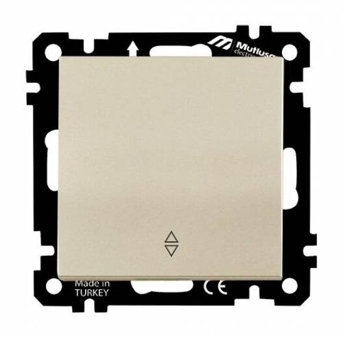 EP - One Gang Two Way Switch (Va-Et-Vient) with Screw White