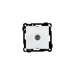 Спутниковая Розетка (F-разъем) оконечная, Белый цвет - Thumbnail