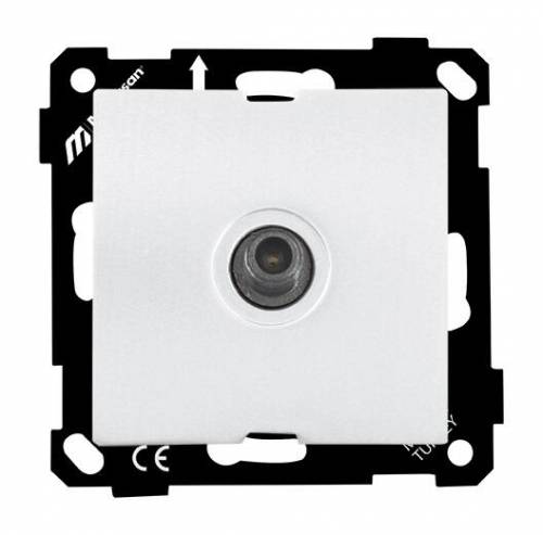 EP - SAT Socket (Through) / 4Db/F Connector White