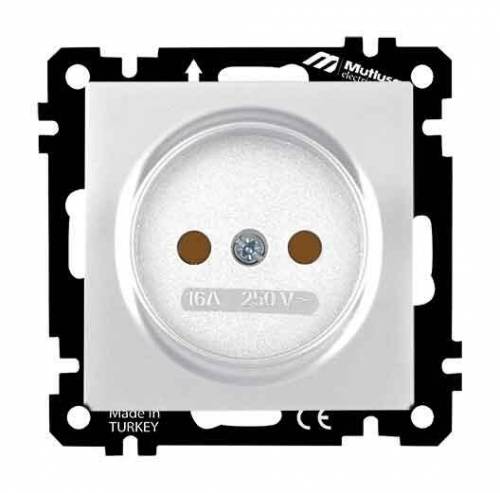 EP - Socket Outlet with Child Protection Non-Earthed White