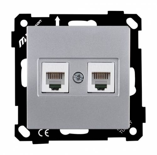 Ep-Telephone Socket 2*RJ12 White