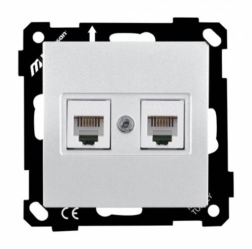 Ep-Telephone Socket 2*RJ12 White