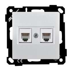 Ep-Telephone Socket 2*RJ12 White - Thumbnail