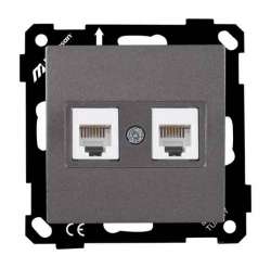 Ep-Telephone Socket 2*RJ12 White - Thumbnail