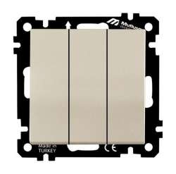 Ep - Üçlü Anahtar Klipsli Beyaz - Thumbnail