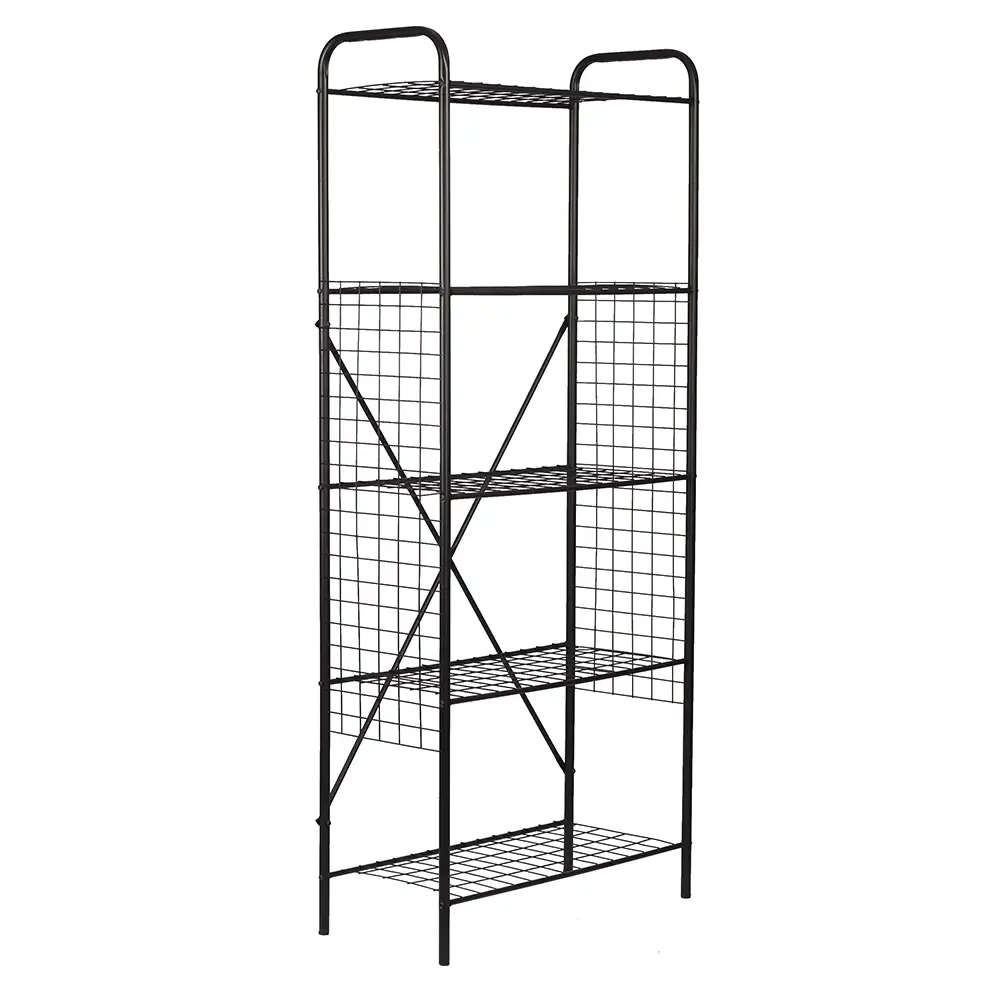 Uyan Home - Geniş Metal Raflı Kitaplık (5 Katlı)