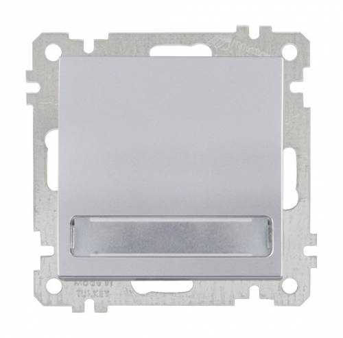 Illuminated 1 G 1 W Switch With Label White (Easy Connection)