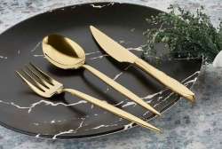 Istanbul Titanium Coated Cutlery Set - Thumbnail