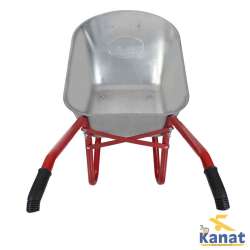 Kanat Plus zerlegbare Schubkarren mit 2 Räder - verzinkt - Thumbnail