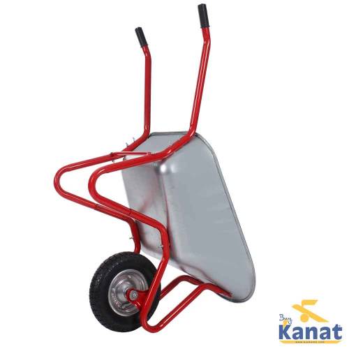 Kanat Plus Galvanized Unassembled Wheelbarrow