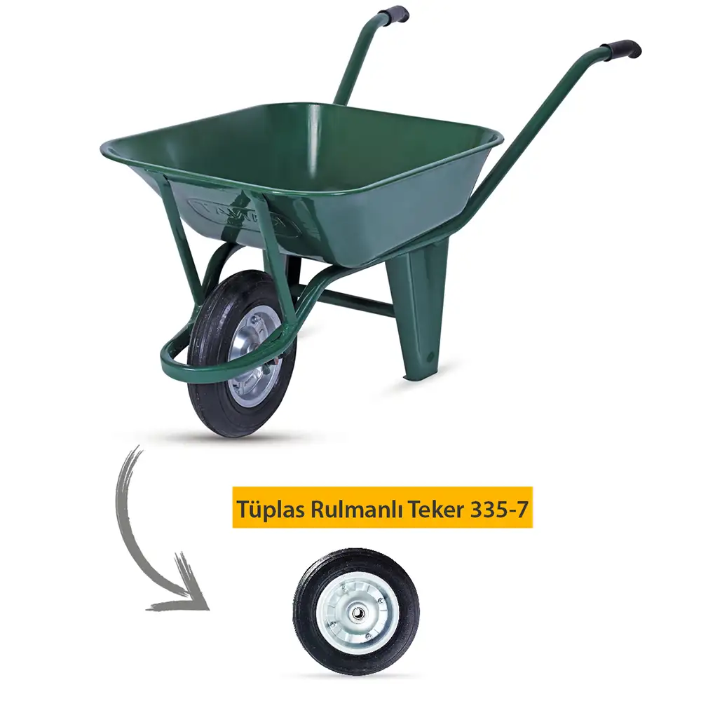 Kanat Sac ve Boru Ayak Yekpare El Arabası