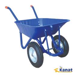 Kanat Double Wheel Unassembled Wheelbarrow - Thumbnail
