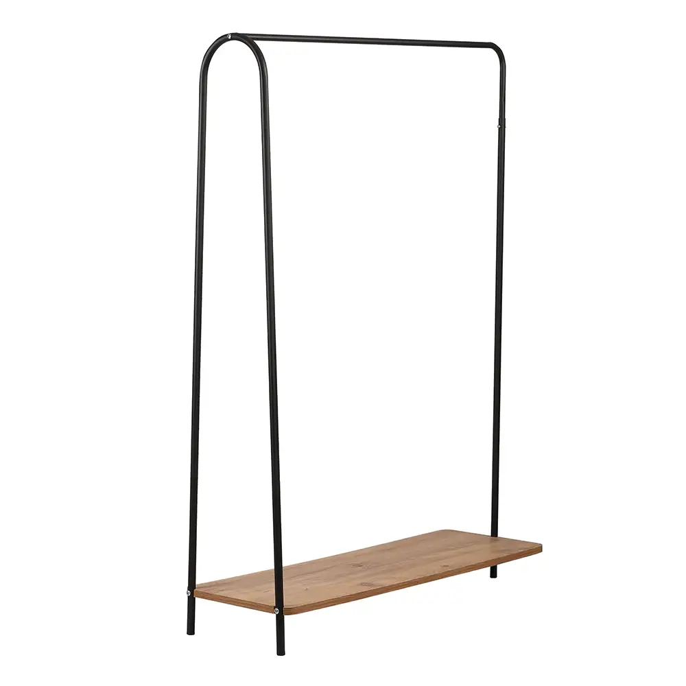 Wholesale Metal Hanging Rack With Wooden Shelf