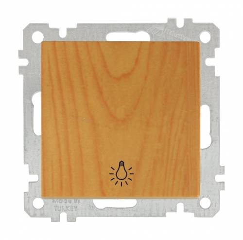One Gang One Way Switch (Push Plate) White (Easy Connection)