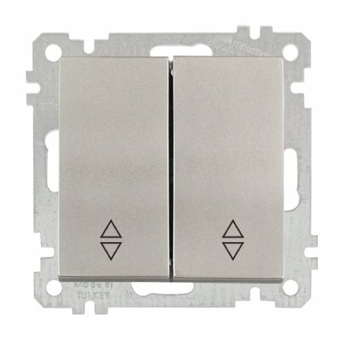 One Gang Two Way Switch (Commutator Va-Et-Vient) White with Screw