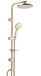 Spring - Ensemble de douche coulissante robot or ovale