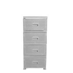 Violet House - Rattan White Nightstand
