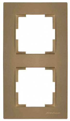 Rita 2 Gang Vertical Frame White