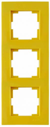 Rita 3 Gang Vertical Frame White