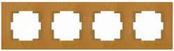 Rita 4 Gang Horizontal Frame White - Thumbnail