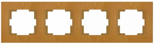 Rita 4 Gang Horizontal Frame White