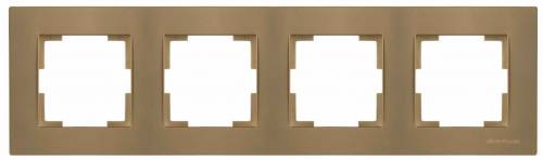 Rita 4 Gang Horizontal Frame White