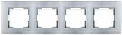 Rita 4 Gang Horizontal Frame White - Thumbnail