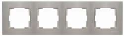 Rita 4 Gang Horizontal Frame White - Thumbnail