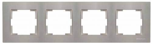 Rita 4 Gang Horizontal Frame White