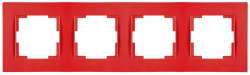 Rita 4 Gang Horizontal Frame White - Thumbnail