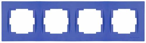 Rita 4 Gang Horizontal Frame White
