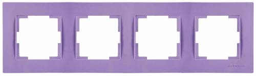 Rita 4 Gang Horizontal Frame White