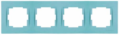 Rita 4 Gang Horizontal Frame White
