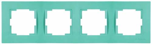 Rita 4 Gang Horizontal Frame White