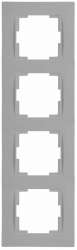 Rita 4 Gang Vertical Frame White - Thumbnail