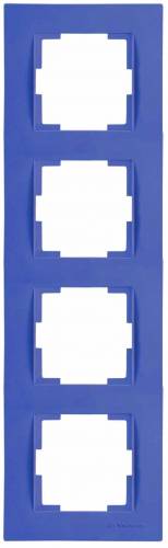 Rita 4 Gang Vertical Frame White