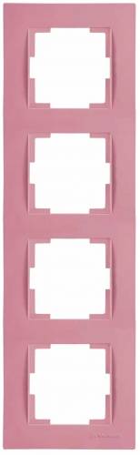 Rita 4 Gang Vertical Frame White