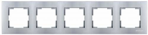 Rita 5 Gang Horizontal Frame White