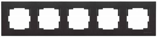 Rita 5 Gang Horizontal Frame White