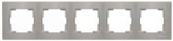 Rita 5 Gang Horizontal Frame White - Thumbnail