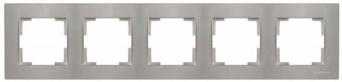 Rita 5 Gang Horizontal Frame White