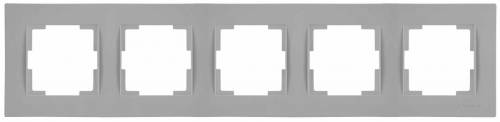 Rita 5 Gang Horizontal Frame White