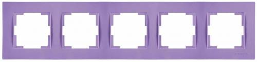 Rita 5 Gang Horizontal Frame White