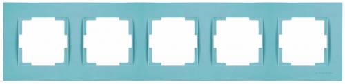 Rita 5 Gang Horizontal Frame White