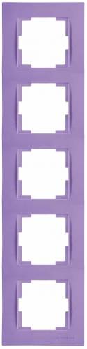 Rita 5 Gang Vertical Frame White