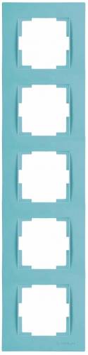 Rita 5 Gang Vertical Frame White