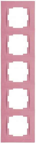 Rita 5 Gang Vertical Frame White